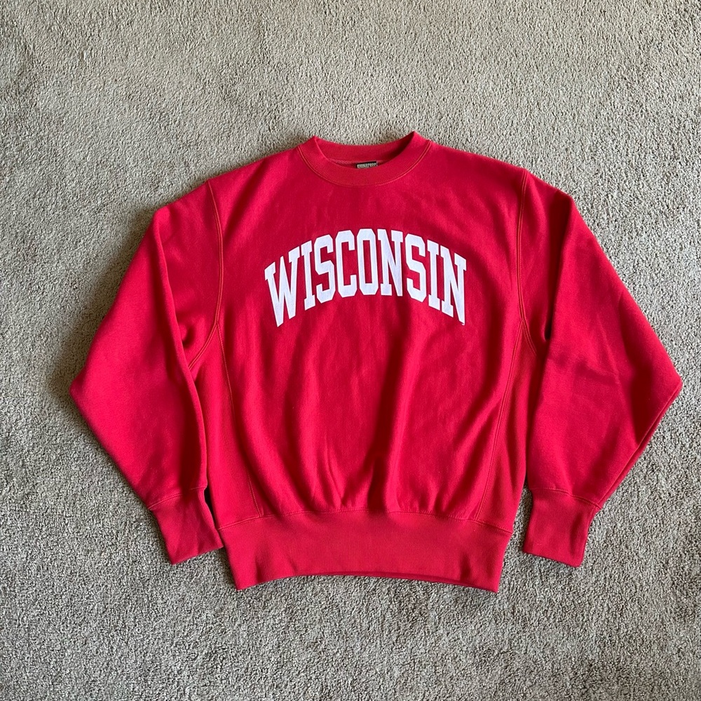Red Wisconsin Sweatshirt - Picture 3 of 7